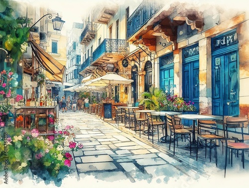 BARS STREET IN GREECE