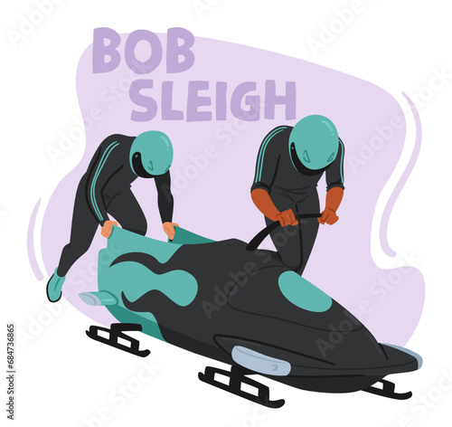 Bobsleigh, A Thrilling Winter Sport, Involves Teams Of Athletes Racing Down Narrow, Icy Tracks In Aerodynamic Sled