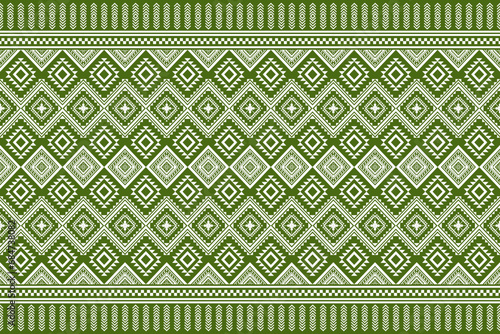 Geometric design fabric pattern, seamless, wallpaper, clothing, carpet, fiber, yarn and shawl. Asian Indian. Abstract background.
