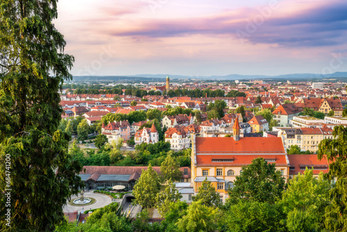 View over the historic city of Bamberg