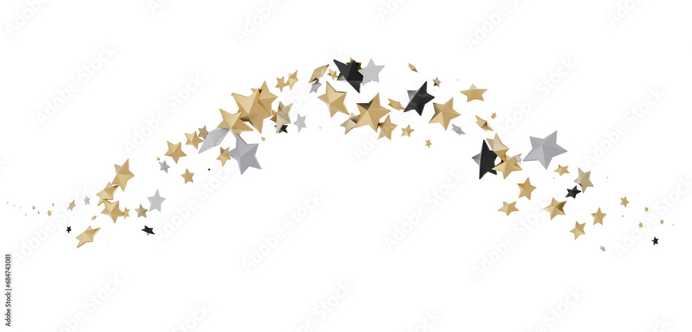Gilded Rainfall: Experience the Magic of a 3D Gold Stars Shower Gilded Rainfall: Experience the Magic of a 3D Gold Stars Shower