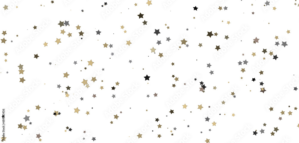 Celestial Cascades: 3D Illustration Conjures a Rainfall of Gold Stars Celestial Cascades: 3D Illustration Conjures a Rainfall of Gold Stars