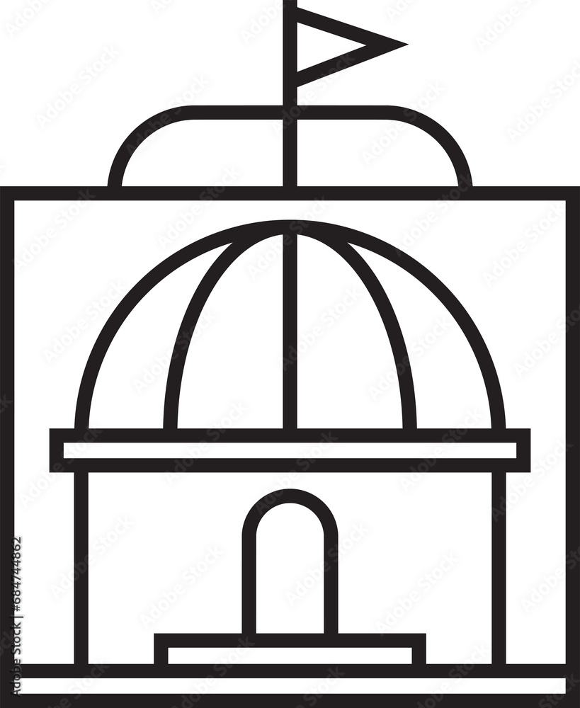 Fototapeta premium Government Building Icon 