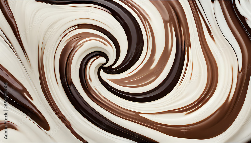 Chocolate concept in a flow of waves Set composition of food photography concept Chocolate concept in a flow of waves Set composition of food photography concept