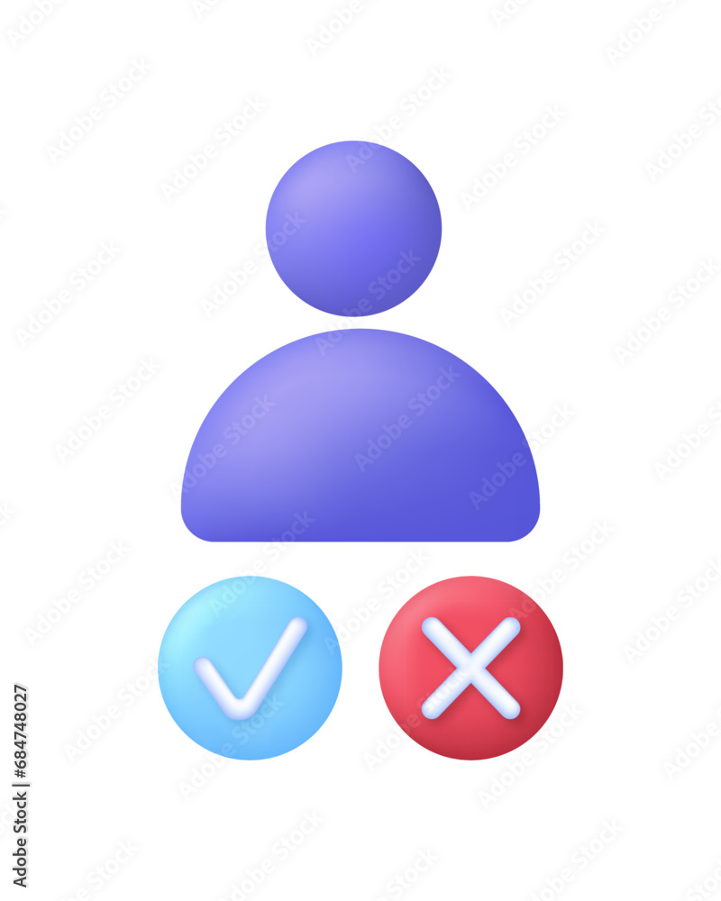 The concept of choosing an employee or staff, hiring employees. Yes or no. Job interview, recruitment agency. The concept of choosing an employee or staff, hiring employees. Yes or no. Job interview, recruitment agency.