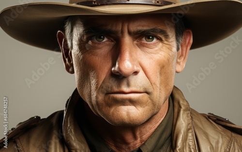 a courageous portrait of the sheriff © stasknop