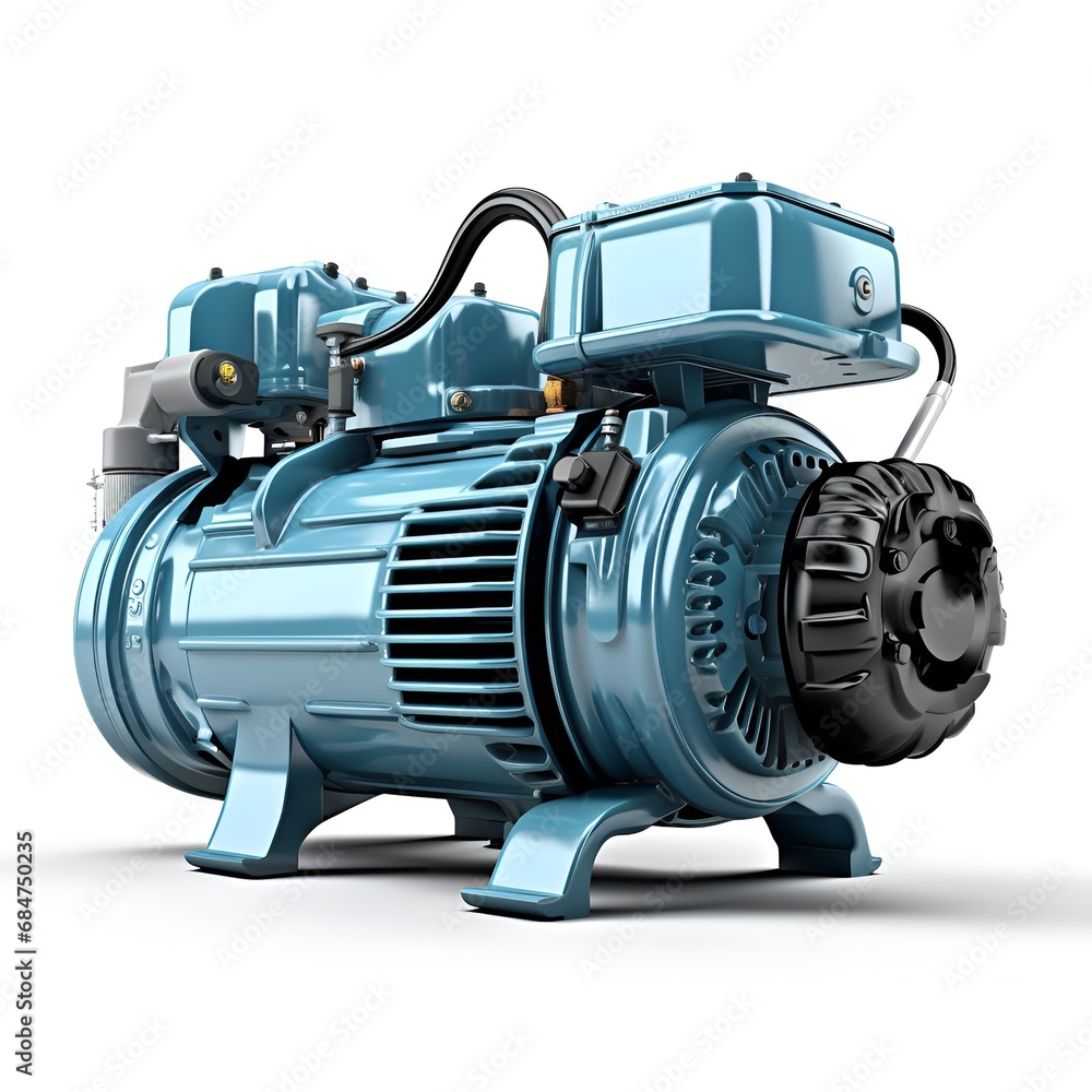 compressor isolated over the white background compressor isolated over the white background
