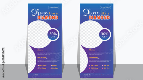 Beauty Shine Parlor roll-up banner