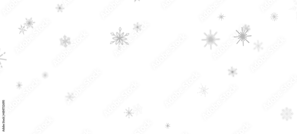 Enchanting Snowfall: Spectacular 3D Illustration Showcasing Falling Holiday Snowflakes