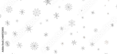Wallpaper Mural Enchanting Snowfall: Spectacular 3D Illustration Showcasing Falling Holiday Snowflakes Torontodigital.ca