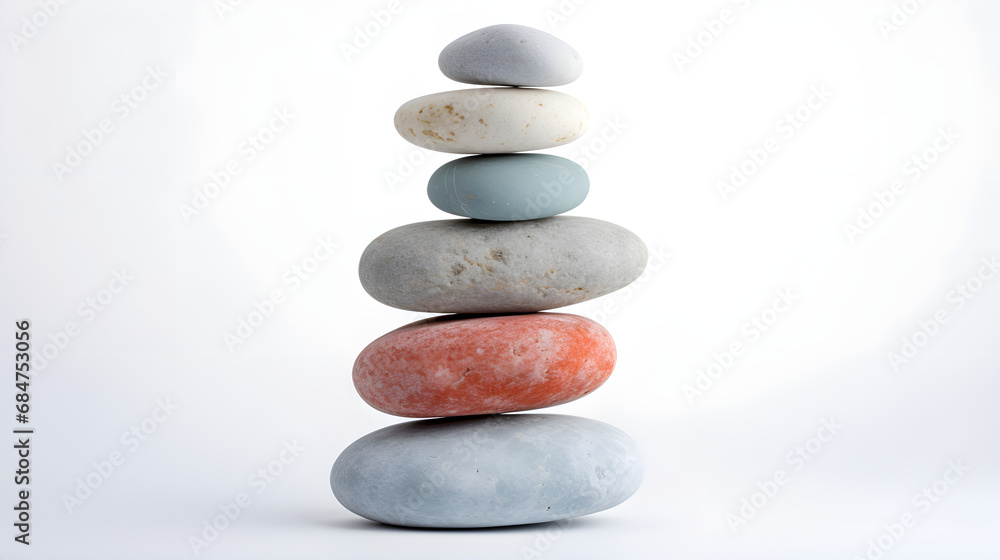 Sea stones stand on top of each other as a concept of harmony Sea stones stand on top of each other as a concept of harmony