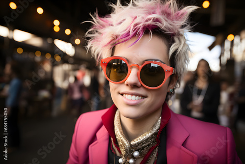 LGBT woman, LGBTQ rainbow f...