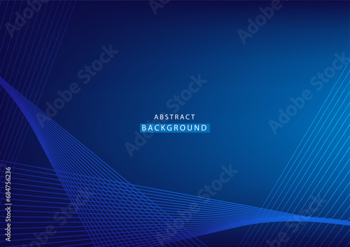 Abstract modern blue background template. Cross lines high tech. Concept technology, futuristic, big data, Ai, network, business, online, financial, presentation, banner, advert