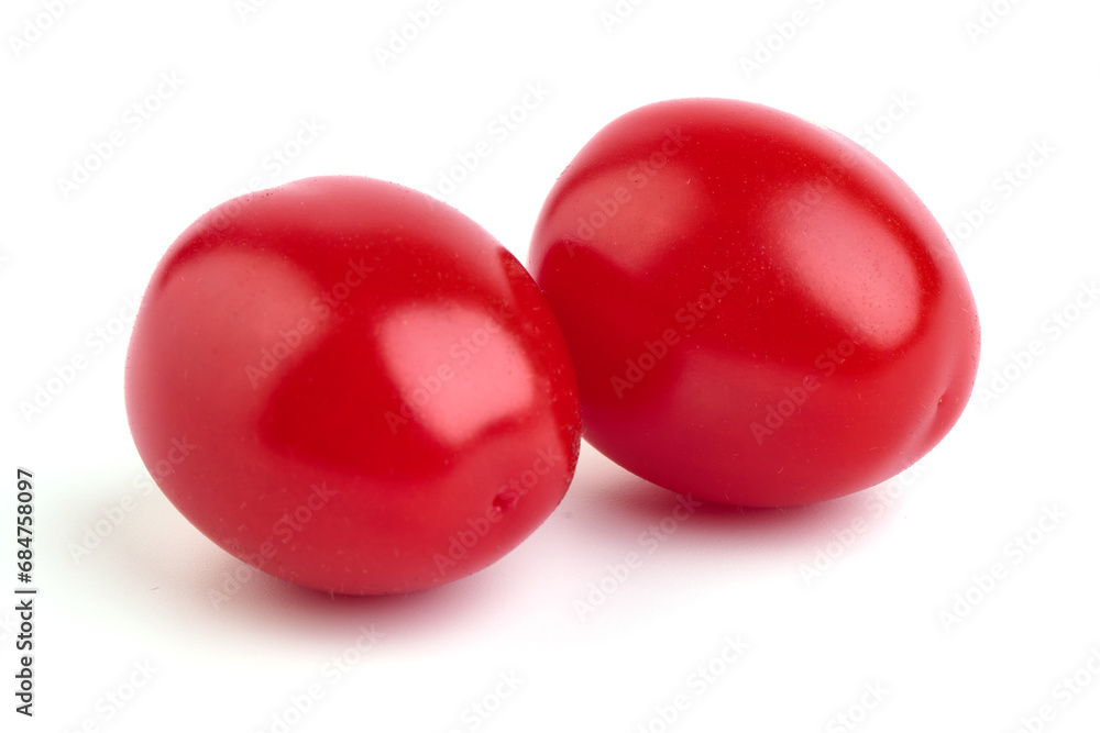 Heap of fresh cherry tomatoes, isolated on white background. Heap of fresh cherry tomatoes, isolated on white background.