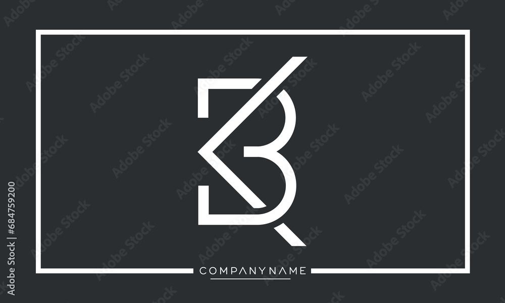 Alphabet Letters Icon Logo BK or KB Monogram Alphabet Letters Icon Logo BK or KB Monogram