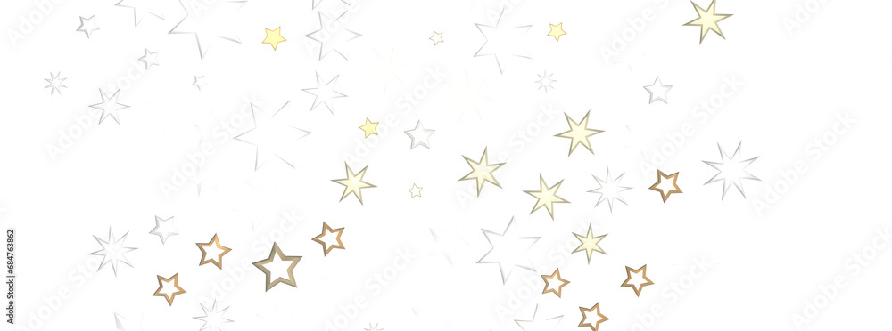 Celestial Christmas Plummet: Dynamic 3D Illustration of Falling Festive Celestial Objects