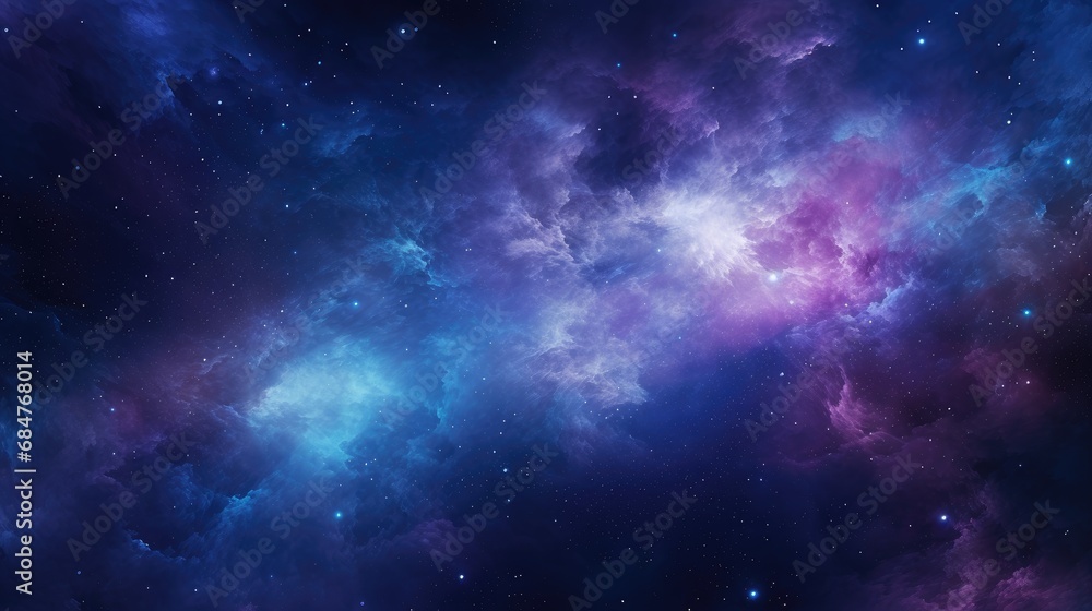 Vibrant Galaxy Texture Background with Stars