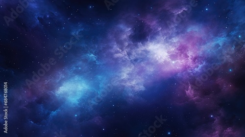 Vibrant Galaxy Texture Background with Stars