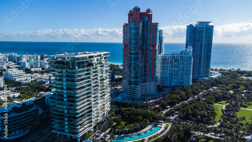 Aerial view of South Miami Beach, Miami, Flórida © rafaelnlins