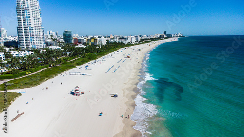 aerial view of miami south beach florida usa © rafaelnlins