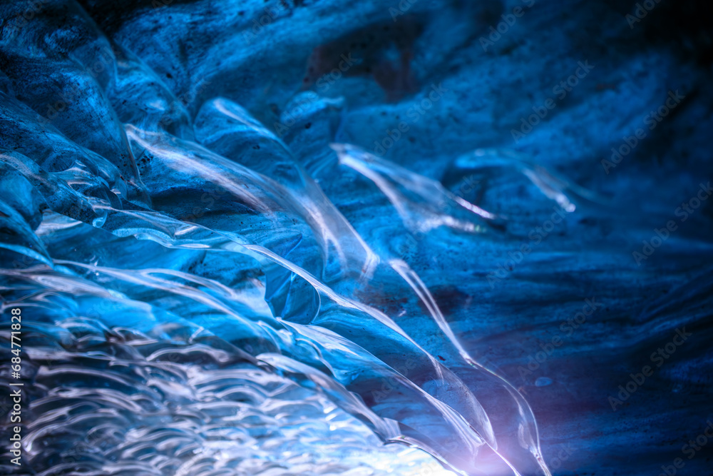 Ethereal Blue in Icelandic Cave Ethereal Blue in Icelandic Cave
