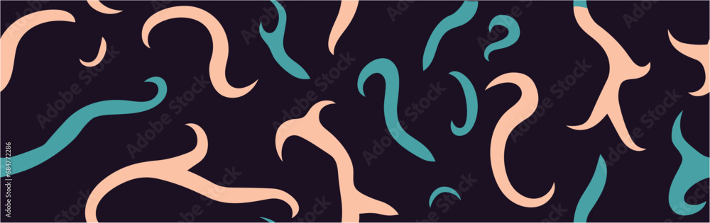 The minimalist style. Abstract vector monochrome background. Abstract horizontal background with colorful waves. Seamless. The minimalist style. Abstract vector monochrome background. Abstract horizontal background with colorful waves. Seamless.