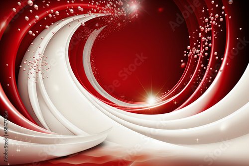 Red bokeh background, luxurious, glittering, valentines day love, christmas day