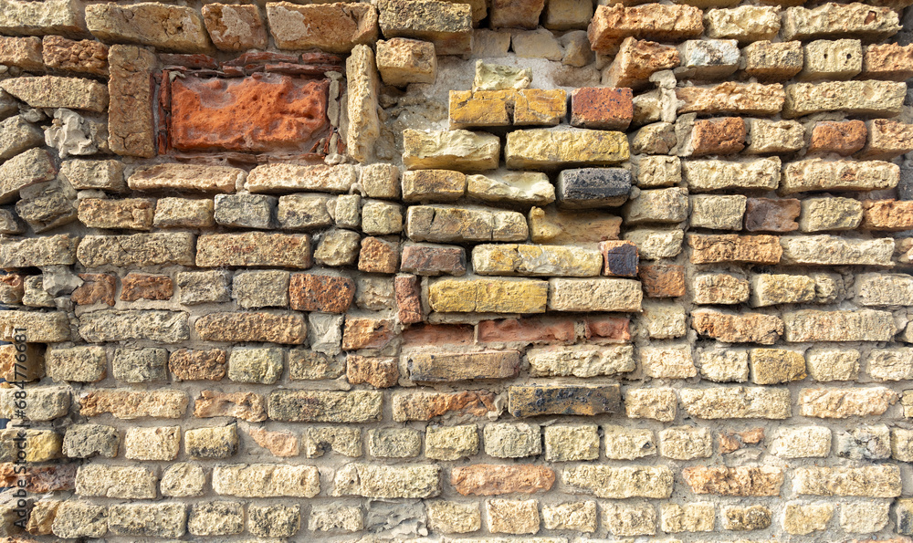 real Old brick wall. Grunge background. Brick. Rustic style real Old brick wall. Grunge background. Brick. Rustic style