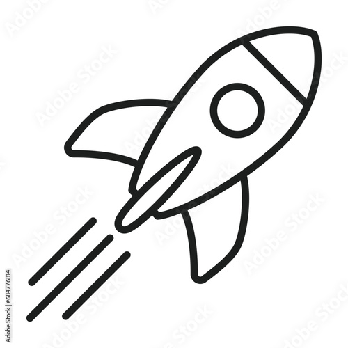 Icons representing rocket and spacecraft business