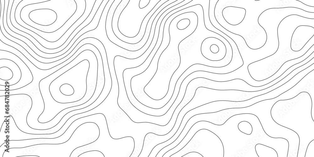 Abstract background of the topographic contours map with geographic line map .white wave paper curved reliefs abstract background .vector illustration of topographic line contour map design .