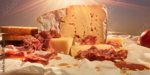 Culinary Illusions: Unveiling the World of Food Deception with Analogue Cheese and Sticky Meat photo