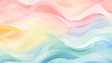 Screen saver, a pattern of wavy lines. Pink, purple and blue tones.  Watercolor drawing.