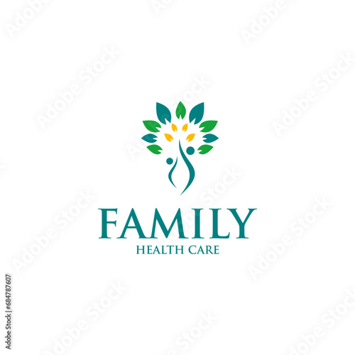 family health care logo vektor	