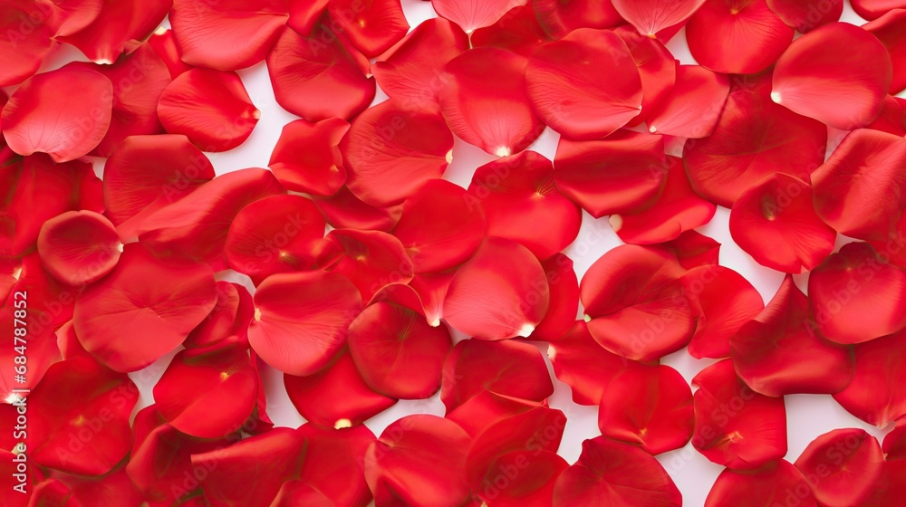 a close up of a bunch of red flowers on a white surface with lots of petals in the middle of the image. a close up of a bunch of red flowers on a white surface with lots of petals in the middle of the image.