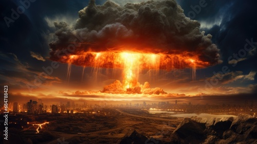 Explosion of nuclear bomb © Restyler