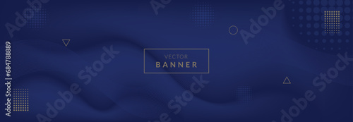 Premium background design with diagonal dark blue line pattern. Vector horizontal template for digital lux business banner, contemporary formal invitation, luxury voucher