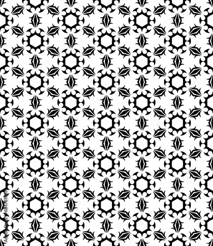 Black seamless abstract pattern. Overlay for background and backdrop. Ornamental design. PNG graphic illustration with transparent background.