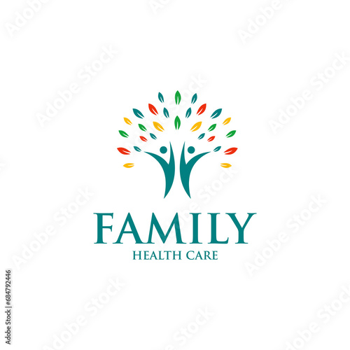 family health care logo vektor	