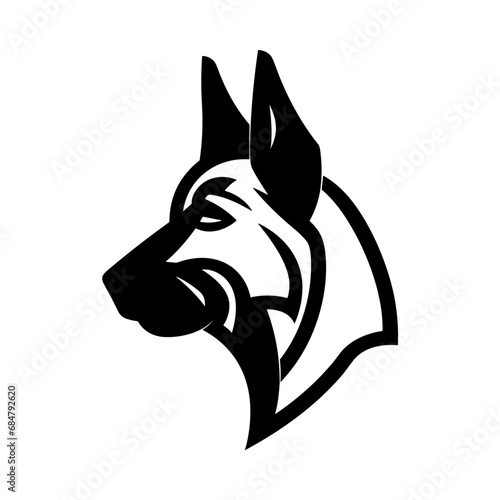 German Shepherd - Simple Logo Design