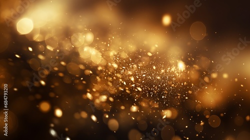 Golden particle dust background wallpaper © Elchin Abilov