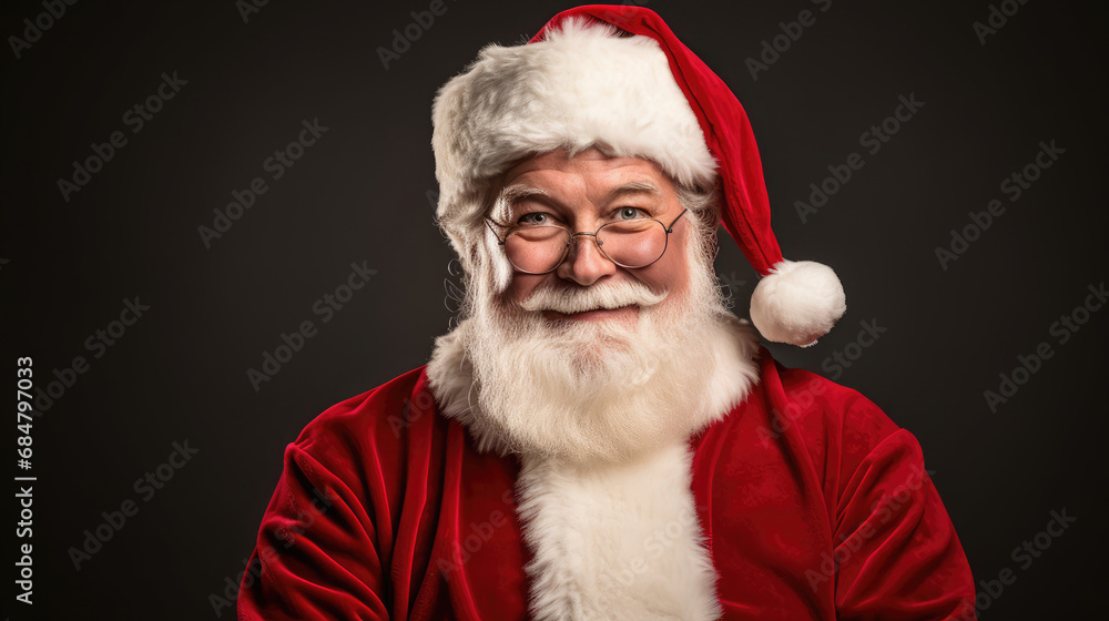 Santa with a look of endearing confusion head tilted Santa with a look of endearing confusion head tilted