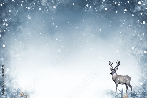 Empty christmas themed background © Arisctur