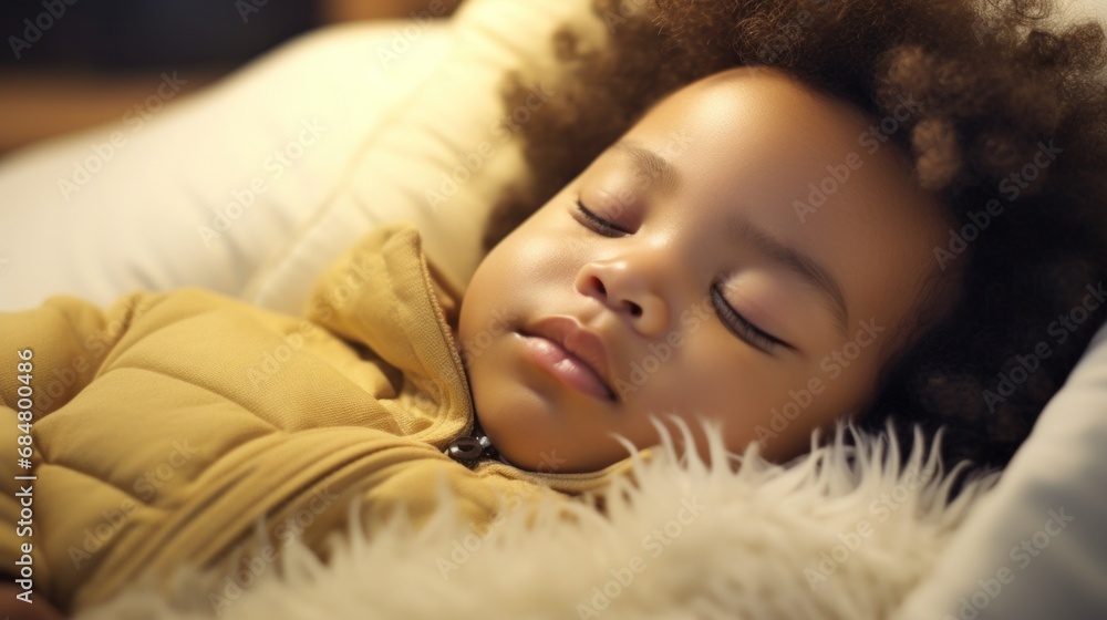 In the kid's room, a baby peacefully slumbers. In the kid's room, a baby peacefully slumbers.