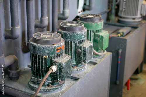 electric pump motors of industrial machines