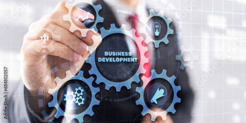 Business Development Change Improvement Vision on Virtual Screen