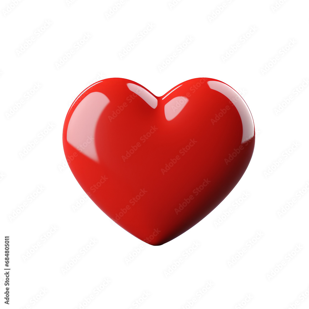 3d heart icon isolated on transparent background 3d heart icon isolated on transparent background