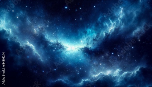 The universe filled with countless stars and nebula in deep space, astronomy concept