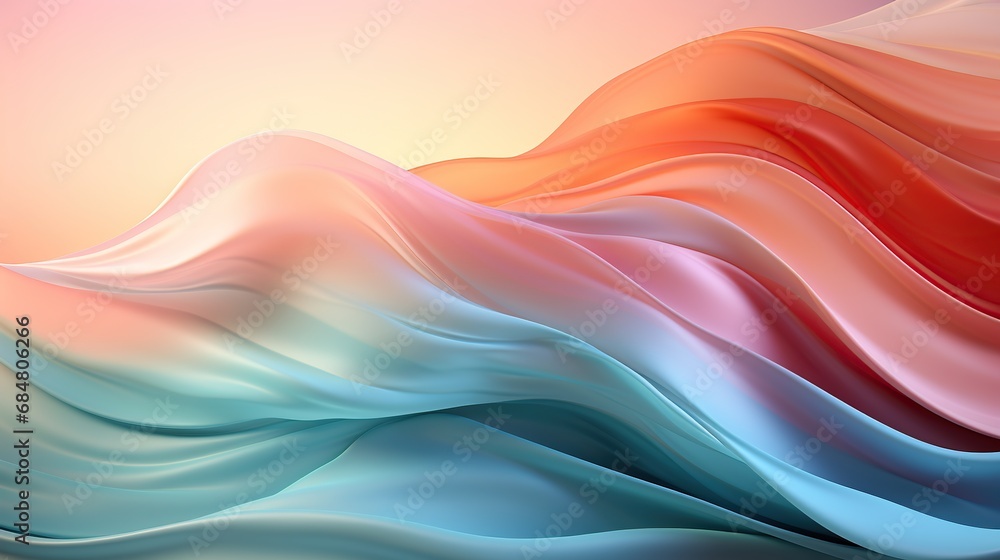Background smooth gradient blue, peach green. Light color gradient transitions. Created with Generative AI Background smooth gradient blue, peach green. Light color gradient transitions. Created with Generative AI