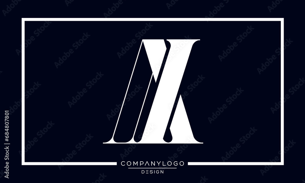 AI or IA Alphabet Letters logo Monogram AI or IA Alphabet Letters logo Monogram