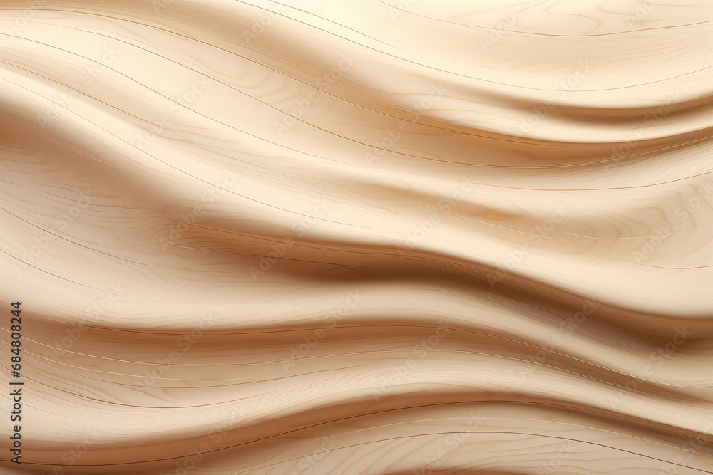 Light wood 3D wave background Light wood 3D wave background